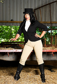Hot and Horny After a Hard Ride. Danica Collins feels horny in her equestrin uniform and jodhpurs after a hard ride