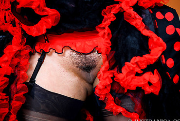 Ooh La La! Danica in vintage lace petticoats with ff stockings and heels. - Photo #15
