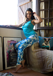 Brook Wright Blue Leggings - Photo #2