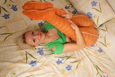 Cuties In Tights - Maya Orange Pantyhose - Photo #12