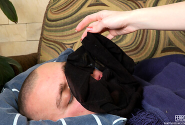 Horny pantyhose bitch just stuff her pantyhose lady vagina with his cock. - Photo #13