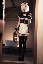 Miakana Yuri Latex Maid - Photo #1