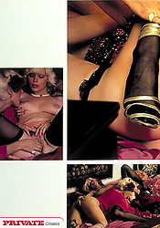 This nasty retro brunette girl playing with this big dildo - Photo #5