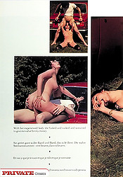 This nasty retro brunette girl playing with this big dildo - Photo #8