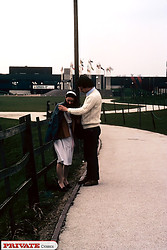 Classic hot brunette gets a pearl necklace from horny man - Photo #2