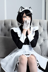 Cute and sexy maid kitten - Photo #1