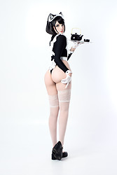 Cute and sexy maid kitten - Photo #12