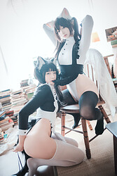 Asian teen babes in stockings - sexy kittens cosplay - Photo #8