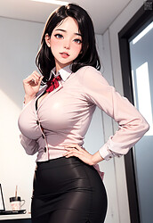 AI Art Big Tit Office Babes - Photo #1