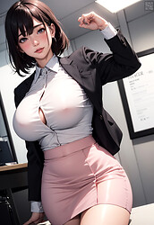 AI Art Big Tit Office Babes - Photo #3