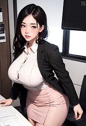 AI Art Big Tit Office Babes - Photo #4