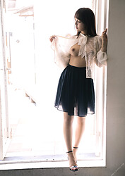 Mikami Yua Hairy Pussy Under Cute Cotton Panties - Photo #2