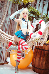 Shimakaze - Kantai Collection Ero Cosplay - Photo #3