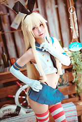 Shimakaze - Kantai Collection Ero Cosplay - Photo #11