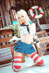 Shimakaze - Kantai Collection Ero Cosplay - Photo #14