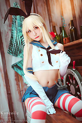 Shimakaze - Kantai Collection Ero Cosplay - Photo #15