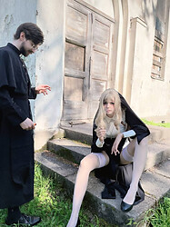 Black nylons and high heels sexy cosplay Tenletters - Photo #7