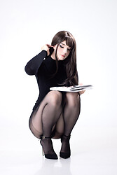 Candyball Black Pantyhose - Photo #4