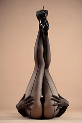 Candyball Secretary Black Pantyhose - Photo #2