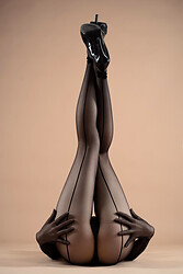 Candyball Secretary Black Pantyhose - Photo #20