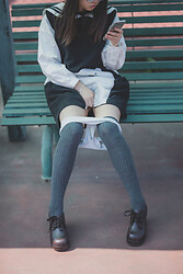 Asian babes in stockings #9 - Photo #4