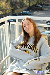 Teen amateur Amy Spunky strips down to just her panties - Photo #2