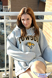 Teen amateur Amy Spunky strips down to just her panties - Photo #5