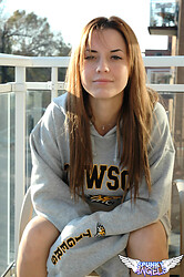 Teen amateur Amy Spunky strips down to just her panties - Photo #6