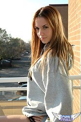 Teen amateur Amy Spunky strips down to just her panties - Photo #13