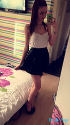 Hot British girl Emelia Paige Selfies - See Through Bras - Photo #1