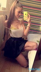 Hot British girl Emelia Paige Selfies - See Through Bras - Photo #7