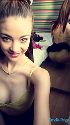 Hot British girl Emelia Paige Selfies - See Through Bras - Photo #13