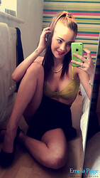 Hot British girl Emelia Paige Selfies - See Through Bras - Photo #15