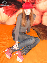 Eleonora shows off every sexy inch of those pantyhose-clad legs - Photo #3