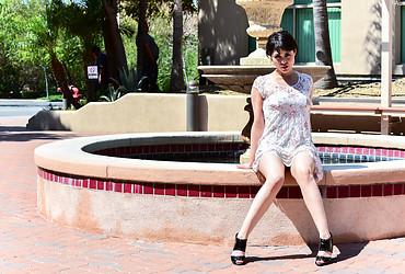Audrey : Her Little White Dress - Photo #12