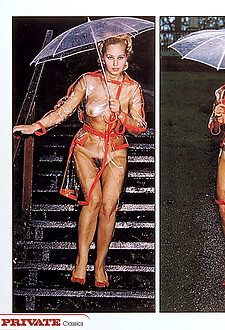 A naughty blonde sixties exhibitionist girl loves it wild