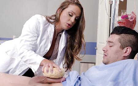 Abigail Mac - White Coat, Pink Pussy