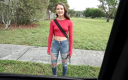 Veronica Church - Model Desperate For Cash - Bang Bus